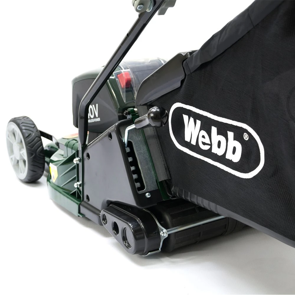 Webb RR17LIP Supreme 40V 3-in-1 Push Rear Roller Cordless Lawn Mower (with 4Ah Battery & Charger) 8 Webb RR17LIP Supreme 40V 3-in-1 Push Rear Roller Cordless Lawn Mower (with 4Ah Battery & Charger) - Image 8