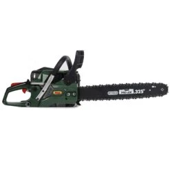 Webb WEPCS18 Petrol Chainsaw 50cc/46cm -Greenworks Sale Shop webb wepcs18 chainsaw side