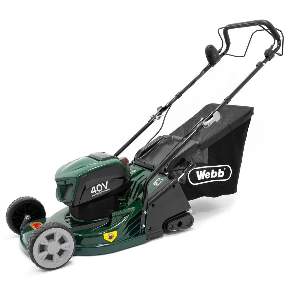 Webb WERR17LISPX2 Supreme 40V 3-in-1 Self-Propelled Rear Roller Cordless Lawn Mower (with 2 X 4Ah Batteries & Charger) 2 Webb WERR17LISPX2 Supreme 40V 3-in-1 Self-Propelled Rear Roller Cordless Lawn Mower (with 2 X 4Ah Batteries & Charger) - Image 2